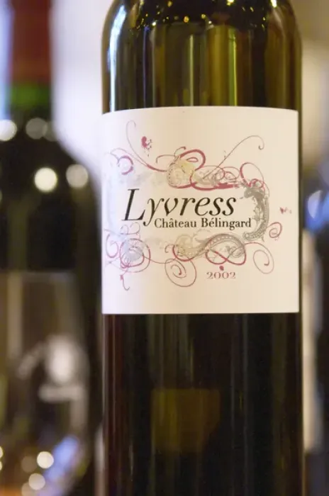 Framed Print : Cuvee Lyvress of Chateau Belingard, word play on l ivress meaning drunkenness Framed Print : Cuvee Lyvress of Chateau Belingard, word play on l ivress meaning drunkenness