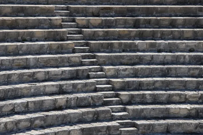 Framed Print : Cyprus, ancient archaeological site of Kourion. The Theatre, circa 2nd century BC Framed Print : Cyprus, ancient archaeological site of Kourion. The Theatre, circa 2nd century BC