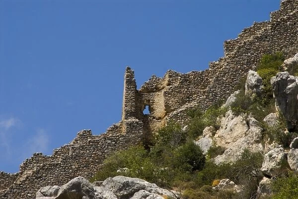 Cyprus, St Hilarion castle, ancient wall