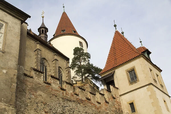 Czech Republic, Bohemia, Krivoklat. Construction of the castle began in the 12th c