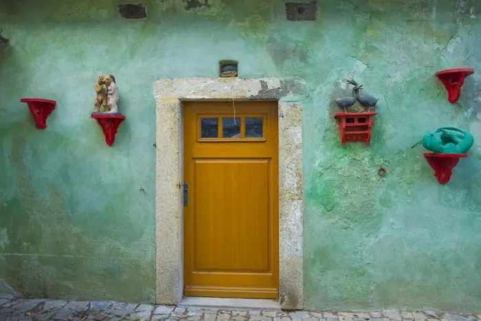 Framed Print : Czech Republic, Cesky Krumlov. House exterior Framed Print : Czech Republic, Cesky Krumlov. House exterior
