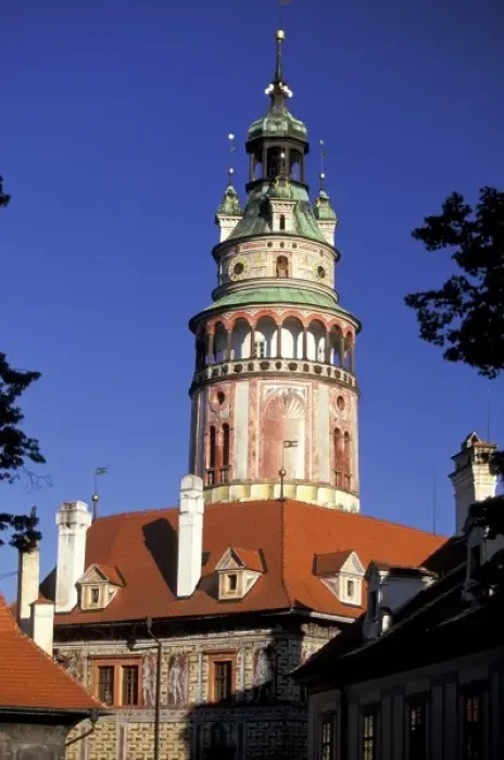 Framed Print : Czech Republic, Cesky Krumlov. Krumlov Chateau