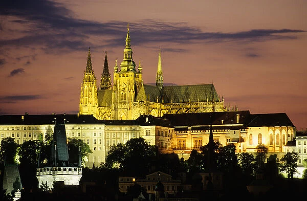 Czech Republic, Prague Castle and St. Vitus cathedral