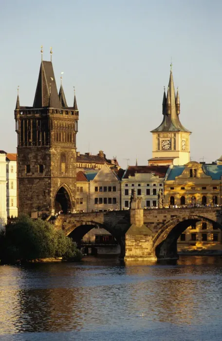 Framed Print : Czech Republic, Prague. Charles Bridge, Old Town Bridge Tower and Water Tower Framed Print : Czech Republic, Prague. Charles Bridge, Old Town Bridge Tower and Water Tower