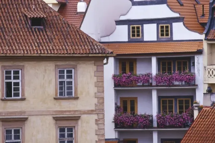 Framed Print : Czech Republic, Prague, Lesser Town (Mala Strana), building exteriors Framed Print : Czech Republic, Prague, Lesser Town (Mala Strana), building exteriors