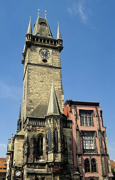 Czech Republic, Prague. Town Hall Tower