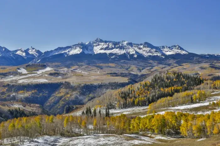 Framed Print : Dallas Mountain and San Juan Mountain Range, Colorado, Autumn colors and aspens glowing Framed Print : Dallas Mountain and San Juan Mountain Range, Colorado, Autumn colors and aspens glowing