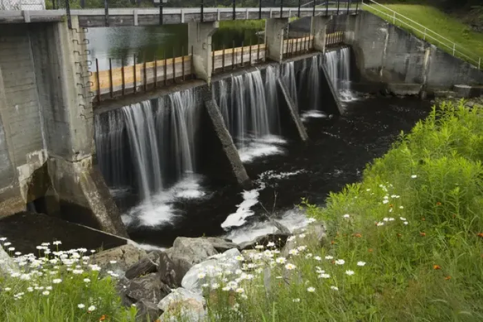 Framed Print : The dam at the outlet of Second Connecticut Lake in Pittsburgh, New Hampshire. Connecticut Framed Print : The dam at the outlet of Second Connecticut Lake in Pittsburgh, New Hampshire. Connecticut