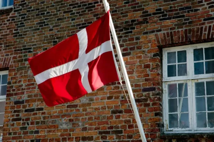 Framed Print : Danish flag, Ribe, Jutland, Denmark Framed Print : Danish flag, Ribe, Jutland, Denmark