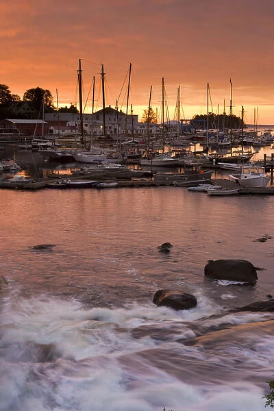 Dawn in Camden Harbor. Camden, Maine