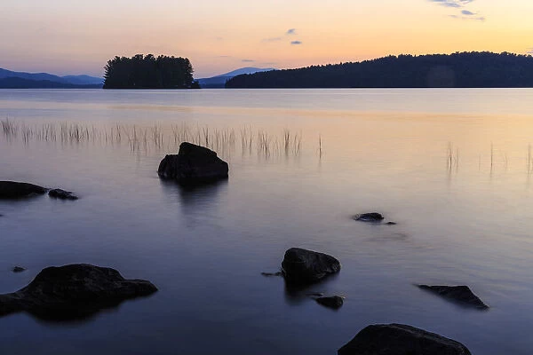 Dawn on Lake Umbagog in Errol, New Hampshire