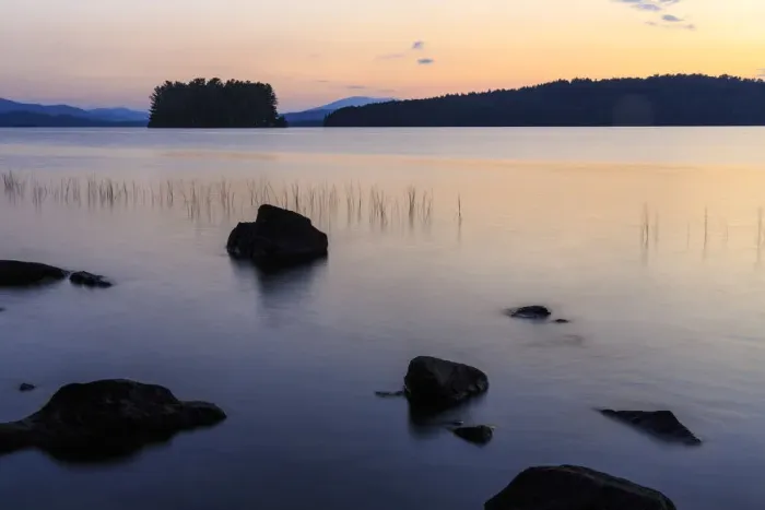 Framed Print : Dawn on Lake Umbagog in Errol, New Hampshire Framed Print : Dawn on Lake Umbagog in Errol, New Hampshire