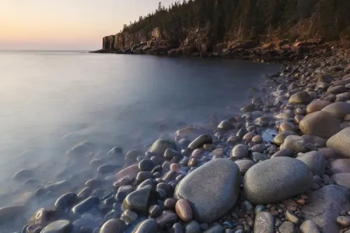 Framed Print : Dawn in Monument Cove in Maines Acadia National Park