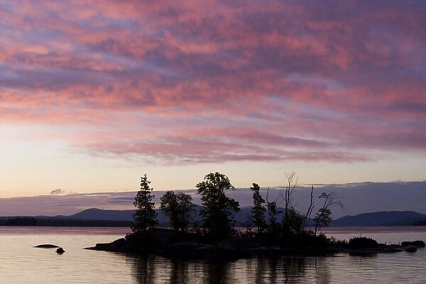 Dawn on Moosehead Lake in Rockwood Maine USA