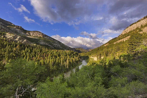 The Dearborn River in the Lewis and Clark National Forest, Montana, USA