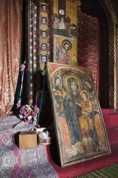 Framed Print : Debre Berhan Selassie church in Gonder, Ethiopia