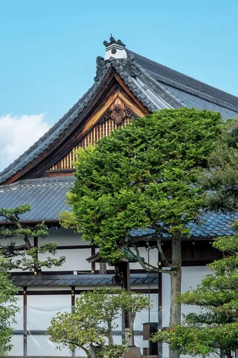 Framed Print : Decorative roof, Ninomaru-goten Palace, Nijo Castle, Kyoto, Japan