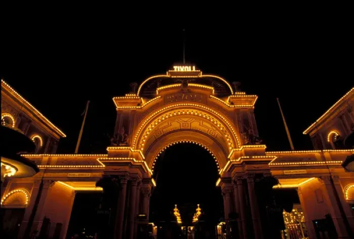 Framed Print : Denmark, Copenhagen Entrance to Tivoli Amusement Park Framed Print : Denmark, Copenhagen Entrance to Tivoli Amusement Park