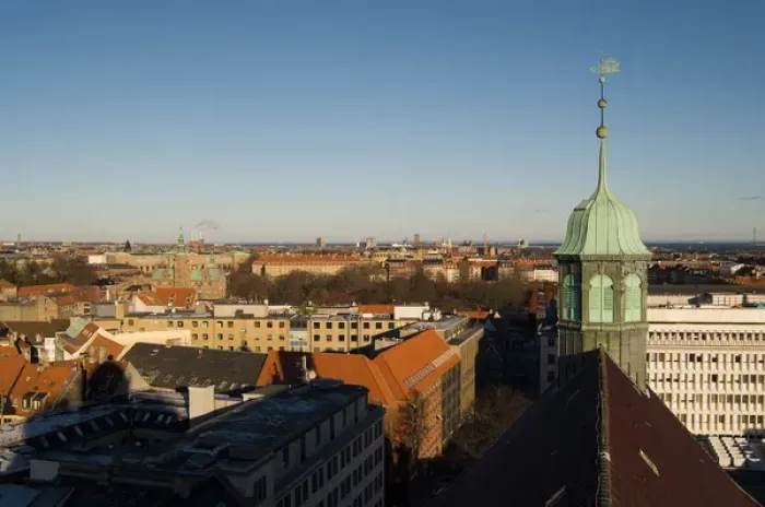 Framed Print : Denmark, Copenhagen, view of the city from Rundetarn Framed Print : Denmark, Copenhagen, view of the city from Rundetarn