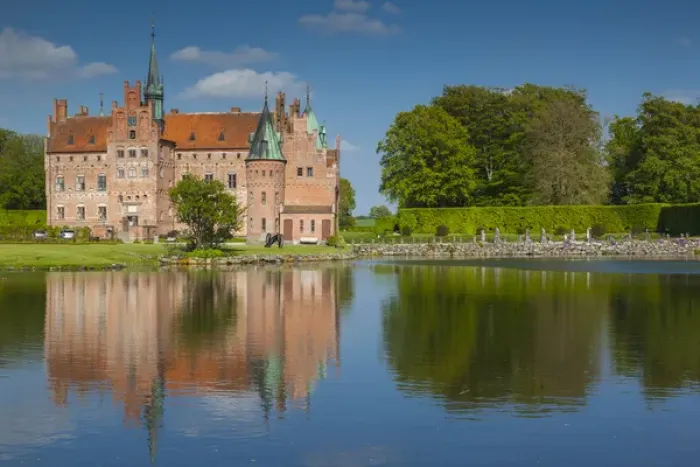 Framed Print : Denmark, Funen, Egeskov, Egeskov Castle, exterior Framed Print : Denmark, Funen, Egeskov, Egeskov Castle, exterior