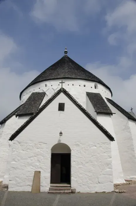 Framed Print : Denmark, Island of Bornholm, Gudhjem. Historic Romanesque Osterlars Church, largest Framed Print : Denmark, Island of Bornholm, Gudhjem. Historic Romanesque Osterlars Church, largest
