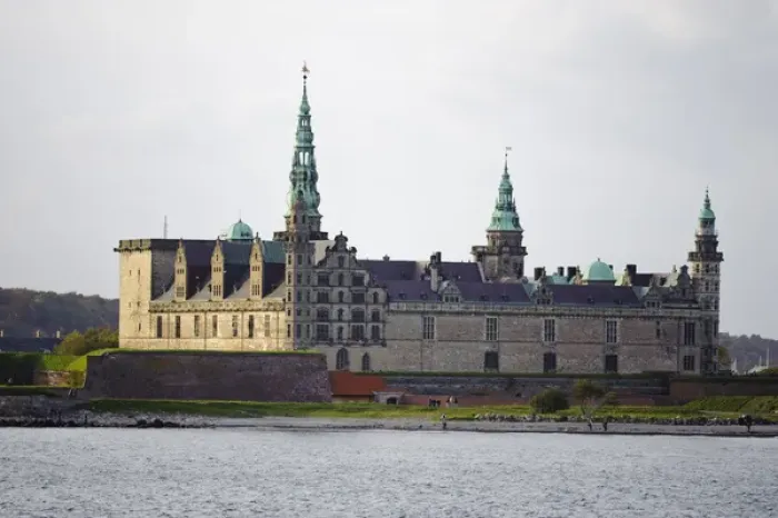 Framed Print : Denmark, Sjaelland, Helsingor. Kronoborg castle at the entry to the port (harbor) Framed Print : Denmark, Sjaelland, Helsingor. Kronoborg castle at the entry to the port (harbor)