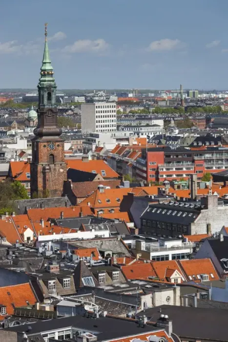 Framed Print : Denmark, Zealand, Copenhagen, elevated city view Framed Print : Denmark, Zealand, Copenhagen, elevated city view