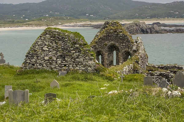 Derrynane. Iveragh peninsula. County Kerry. Ireland. Ancient burial ground