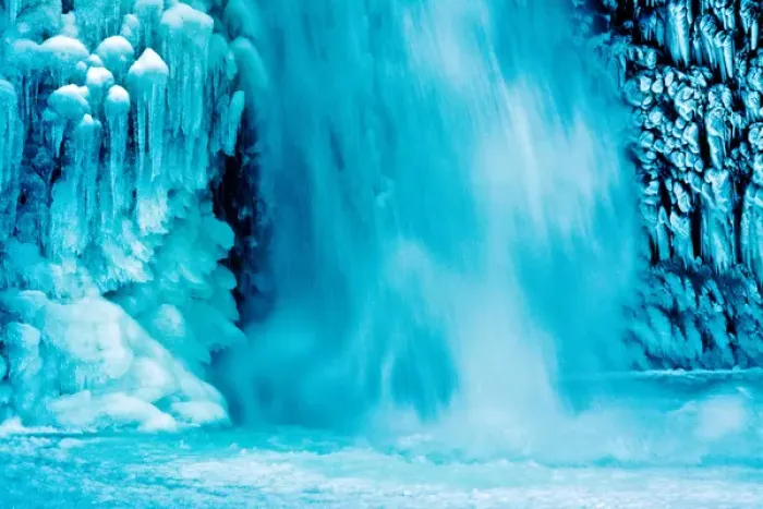 Framed Print : detail; Lower Horsetail Falls; winter; frozen; Columbia Gorge; Oregon; USA Framed Print : detail; Lower Horsetail Falls; winter; frozen; Columbia Gorge; Oregon; USA