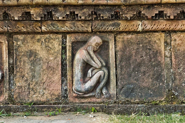 Detailed stone carving, Somapura Mahavihara (Paharpur Buddhist Bihar)