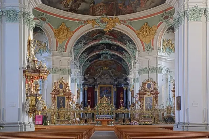 Framed Print : Details of church interior, Switzerland Framed Print : Details of church interior, Switzerland