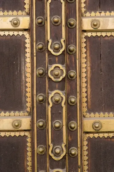Framed Print : Details of door, Amber Fort, Jaipur, India Framed Print : Details of door, Amber Fort, Jaipur, India