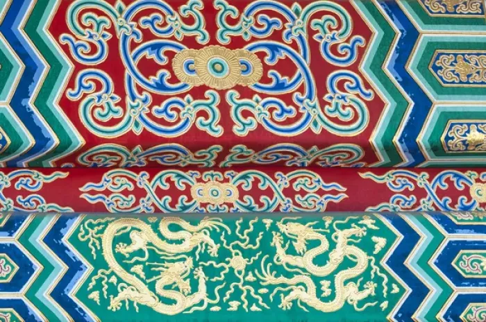 Framed Print : Details on the Hall of Supreme Harmony Forbidden CIty, Beijing China