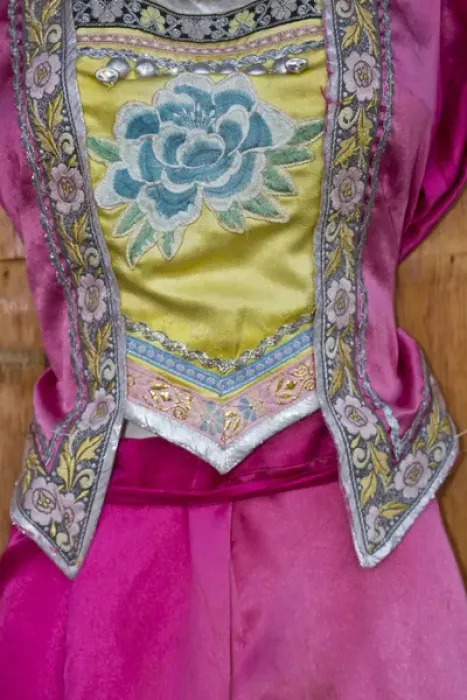 Framed Print : Details and Patterns of some of the Dresses on display at the Kunming Ethnic Minorities Framed Print : Details and Patterns of some of the Dresses on display at the Kunming Ethnic Minorities