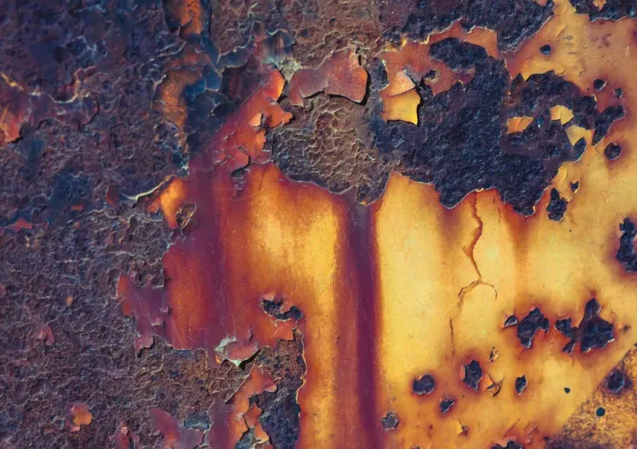 Framed Print : Details of rust and paint on metal Framed Print : Details of rust and paint on metal