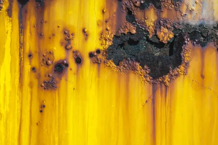 Framed Print : Details of rust and paint on metal Framed Print : Details of rust and paint on metal