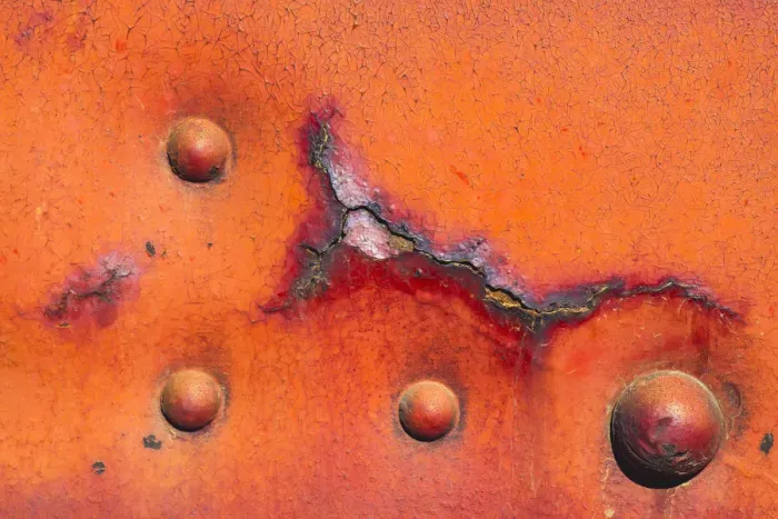 Framed Print : Details of rust and paint on metal Framed Print : Details of rust and paint on metal