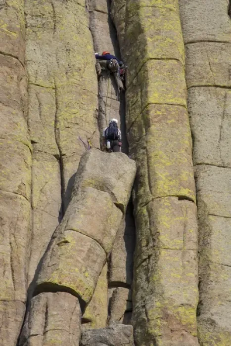 Framed Print : Devils Tower National Monument, Wyoming, North America, USA. Technical Rock Climbers Framed Print : Devils Tower National Monument, Wyoming, North America, USA. Technical Rock Climbers