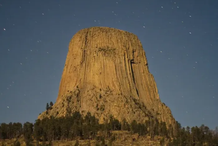 Framed Print : Devils Tower National Monument, Wyoming, North America, USA. South Side of Devils