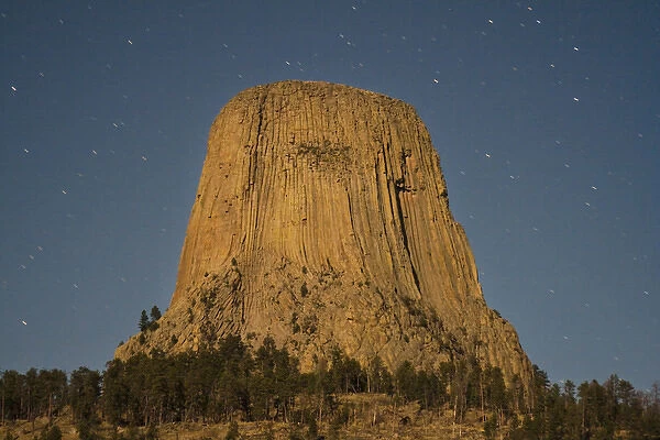 Devils Tower National Monument, Wyoming, North America, USA. South Side of Devils