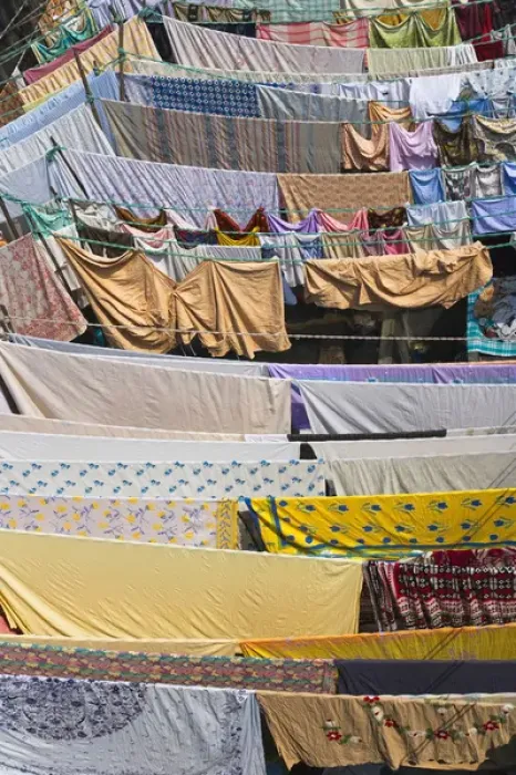 Framed Print : Dhobi Ghat, the world st largest outdoor laundry, Mumbai, India