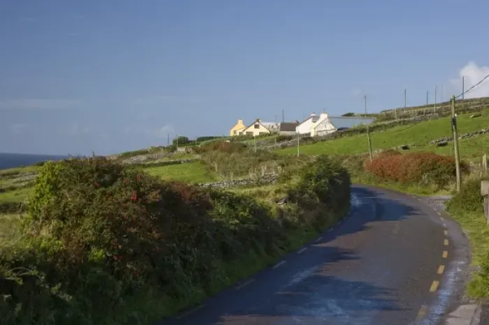 Framed Print : Dingal Peninsula Highway, Ireland, Houses Framed Print : Dingal Peninsula Highway, Ireland, Houses