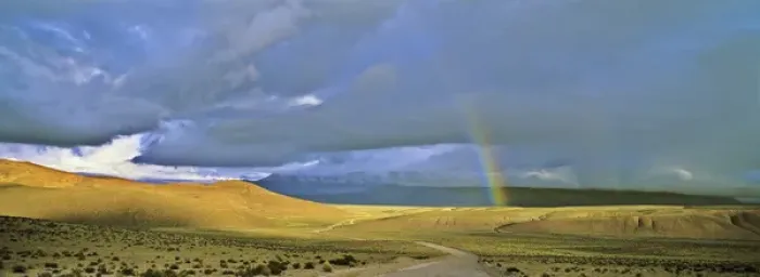 Framed Print : Dirt Road with rainbow, Altiplano, Chile, near Salar de Surire... America, South America Framed Print : Dirt Road with rainbow, Altiplano, Chile, near Salar de Surire... America, South America