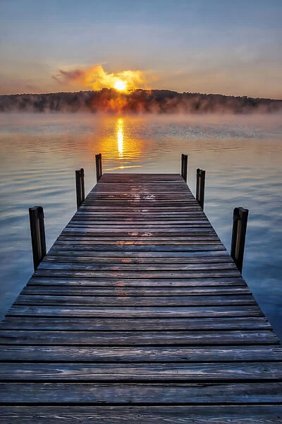 Dock at sunrise