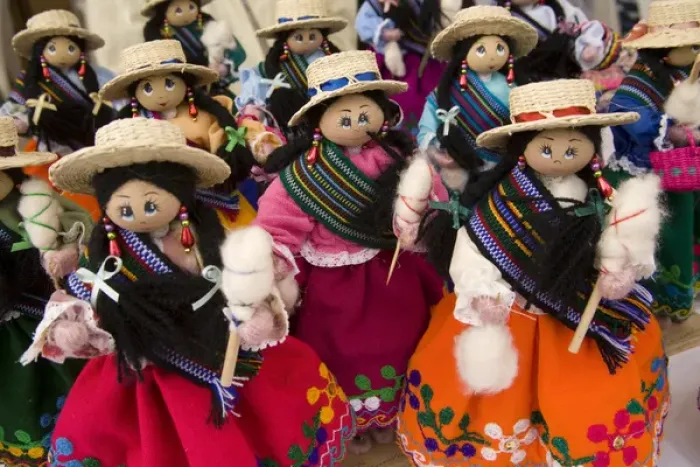 Framed Print : Dolls on display at market, Cuenca, Ecuador, South America Framed Print : Dolls on display at market, Cuenca, Ecuador, South America