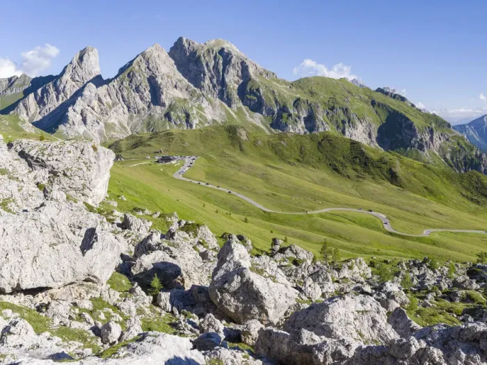 Framed Print : Dolomites at Passo Giau. View towards Monte Cernera and Monte Mondeval Framed Print : Dolomites at Passo Giau. View towards Monte Cernera and Monte Mondeval