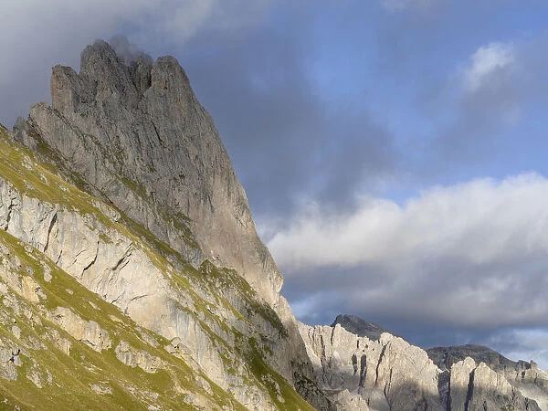 The Dolomites in the valley of Groeden ( Val Gardena, Gheirdeina) in South Tyrol - Alto Adige