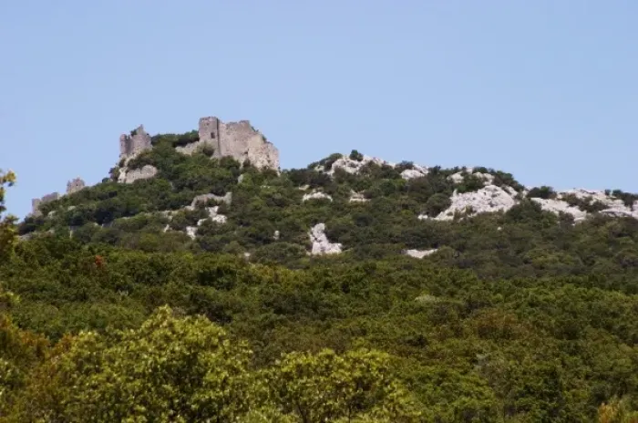 Framed Print : Domaine Ermitage du Pic St Loup, Chateau Ste Agnes. Pic St Loup. Languedoc. The ruins Framed Print : Domaine Ermitage du Pic St Loup, Chateau Ste Agnes. Pic St Loup. Languedoc. The ruins