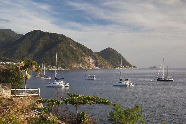 Dominica, Roseau, coast view
