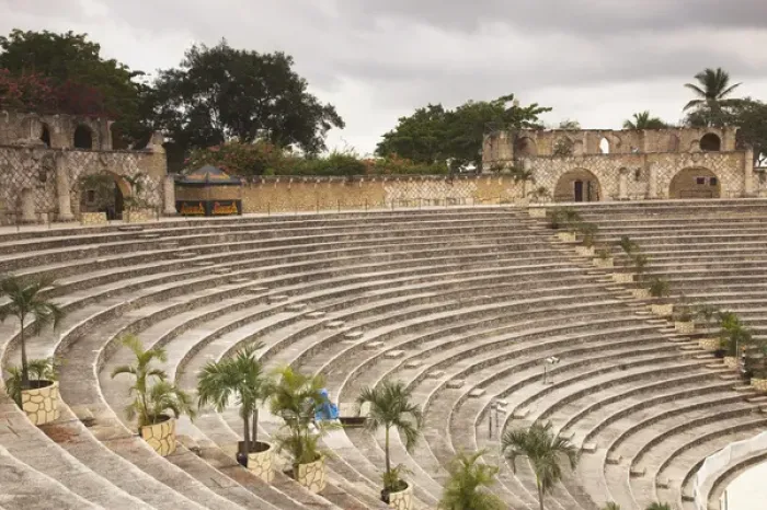 Framed Print : Dominican Republic, La Romana, Altos de Chavon, amphitheater, where the inaugural Framed Print : Dominican Republic, La Romana, Altos de Chavon, amphitheater, where the inaugural